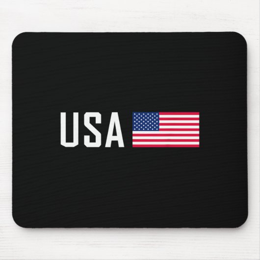 American Flag Cool Patriotic Men Women 4th Of July Mousepad (Vorne)