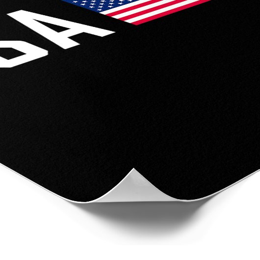 American Flag Cool Patriotic Men Women 4th Of July Poster (Ecke)