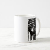 American Flag & Coonhound Kaffeetasse (VorderseiteRechts)