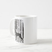 American Flag & Coonhound Kaffeetasse (Vorderseite Links)
