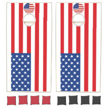 American Flag Cornhole Board Set