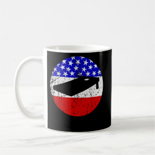 American Flag Cornhole Vintag Retro Cornhole Bohne Kaffeetasse