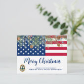 American Flag Corporate Logo Weihnachten Patriotis (Stehend Vorderseite)