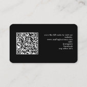 American Flag Corporate Modern Patriotic QR Code Visitenkarte (Rückseite)