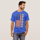 American Flag Country Ranch Bauer Life Farm T-Shirt (Vorne ganz)