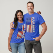 American Flag Country Ranch Bauer Life Farm T-Shirt (Unisex)