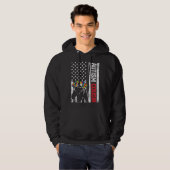 American Flag Cousin Bear Autiseness Awareness Sup Hoodie (Vorne ganz)