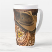 American Flag Cowboy Hat lasso Milchtasse (Rechte Ecke)