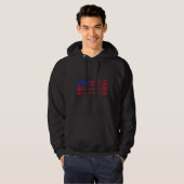 American Flag Crew Rowing Rowing Oar Premium Hoodie (Vorne ganz)
