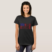 American Flag Crew Rowing Rowing Oar Premium T-Shirt (Vorne ganz)