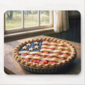 American Flag Crust On Homemade Pie Mousepad (Vorne)