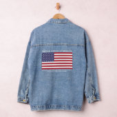 American Flag Custom Denim Jacket Jeansjacke (Hangar)
