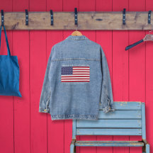 American Flag Custom Denim Jacket