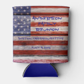 American Flag, Custom Family Wiedersehen Dosenkühler (Vorderseite)