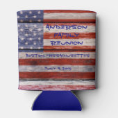 American Flag, Custom Family Wiedersehen Dosenkühler (Rückseite)