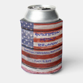 American Flag, Custom Family Wiedersehen Dosenkühler (Kanne Rückseite)