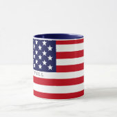 American Flag Custom Tasse (Zentrum)