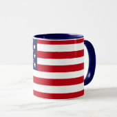 American Flag Custom Tasse (VorderseiteRechts)
