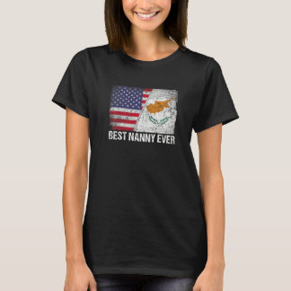 American Flag & Cyprus Flag Beste Kinderfamilie T-Shirt