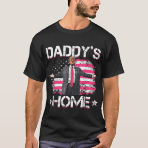American Flag Daddys Zuhause Trump 2024 Patriotic T-Shirt