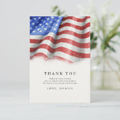 American Flag Danke Cards (Stehend Vorderseite)