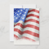 American Flag Danke Cards (Rückseite)