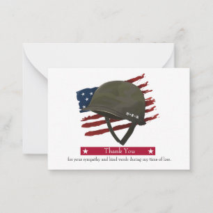 American Flag Dankeschön Card Mitteilungskarte