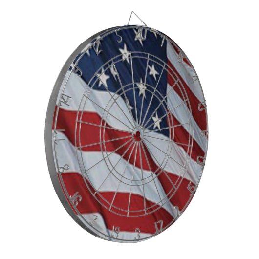 American Flag Dart Board Dartscheibe (Vorderseite Links)