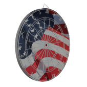 American Flag Dart Board Dartscheibe (Vorderseite Links)