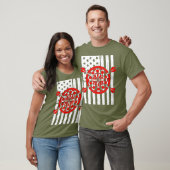 American Flag Dart Lover Theme Graphic Design T-Shirt (Unisex)