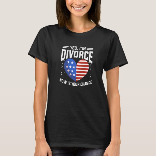 American Flag Dating Divorce Ex Wife Ex Husband Di T-Shirt (Vorderseite)