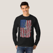 American Flag Deer Hunting T-Shirt (Vorne ganz)