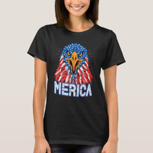American Flag Design Bald Eagle Mullet 4. Juli T-Shirt