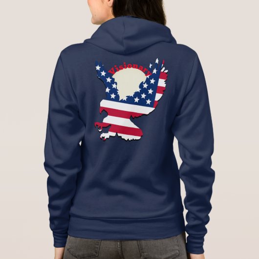 American Flag Design Hoodie (Rückseite)