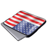 American Flag Design Laptopschutzhülle (Vorne Knopf)