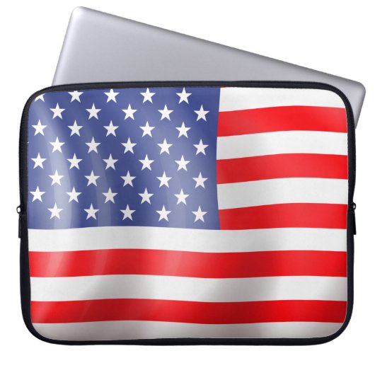 American Flag Design Laptopschutzhülle (Vorderseite)