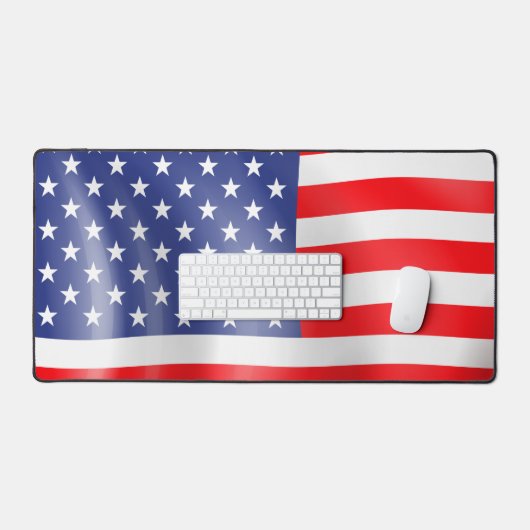 American Flag Design Schreibtischunterlage (Tastatur & Maus)