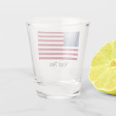 American Flag Design Shot Glass Schnapsglas (Rückseite)