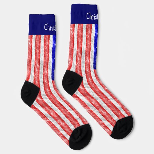 American Flag Design Socken (Rechts)