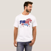 American Flag Design T-Shirt (Vorne ganz)