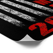 American Flag Design Trump 2024 Poster (Ecke)