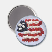 American Flag Dessert Magnet (Vorderseite/Rückseite)
