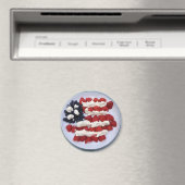 American Flag Dessert Magnet (In Situ (Geschirrspüler))