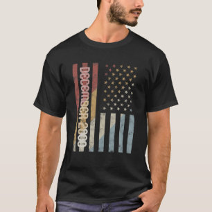American Flag Dezember 2000 Geburtstagsgeschenk Re T-Shirt