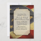 American Flag Dinner Party Einladung (Vorderseite)