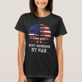 American Flag Disc Golf Husband Patriotic Disk Gol T-Shirt (Vorderseite)