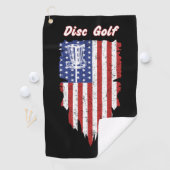 American Flag Disk Golf Basket Golf Handtuch (Insitu)