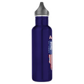 American Flag Disk Golf Water Flasche Edelstahlflasche (Links)