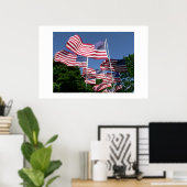 American Flag Display Poster (Heimbüro)