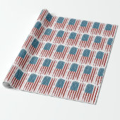 American Flag Distressed Design Geschenkpapier (Ungerollt)